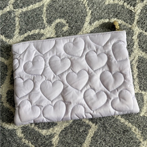 Stoney clover lane pouch heart puffy lavender - Picture 1 of 7